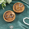 Wood Flat Round Jewely Display Tray ODIS-WH20003-05A-4