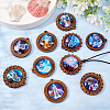 Glass Pendants WOOD-NB0001-63B-4