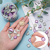 Glitter Glass Cabochons GLAA-FH0001-02C-7