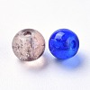 Baking Paint Crackle Glass Beads DGLA-X0006-6mm-04-3