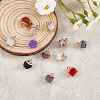 12Pcs 12 Styles Natural & Synthetic Gemstone Charms G-SZ0002-13-4