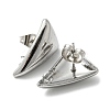 Non-Tarnish 304 Stainless Steel Stud Earrings Findings X-STAS-G320-01B-P-2