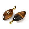 Natural Tiger Eye Pendants GG-CBA1AE1-02G-03-2