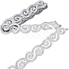 Iron on/Sew on Polyester Embroidery Auspicious Clouds Lace Ribbon OCOR-WH20020-06C-7