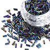 Metallic Colours Glass Bugle Beads SEED-N005-001-D04-1