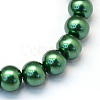 Baking Paint Pearlized Glass Pearl Round Bead Strands HY-Q003-10mm-71-2