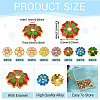 160Pcs 8 Colors Alloy Enamel Bead Caps FIND-TA0008-39-4