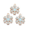 Christmas Style Alloy Enamel Pendants ENAM-Q442-68A-1