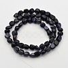 Synthetic Blue Goldstone Bead Strands G-P070-55-2