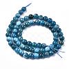 Natural Apatite Beads Strands G-O186-E02-6mm-5