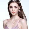 ANATTASOUL Plastic Butterfly Pendant Necklace & Bracelet & Dangle Leverback Earrings SJEW-AN0001-33-4