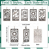 30Pcs 5 Style Tibetan Style Alloy Pendants FIND-SC0003-74-2