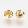 Brass Crimp Beads Covers X-EC266-1G-2
