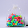 Rectangle Organza Drawstring Bags CON-PW0001-054C-18-1