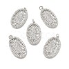 Brass Micro Pave Cubic Zirconia Pendants KK-E068-VB094-2