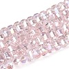Electroplate Transparent Glass Beads Strands EGLA-N022-09A-B10-1
