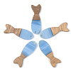 Resin & Walnut Wood Pendants RESI-S389-054A-2