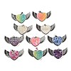 Eletroplated Natural Druzy Agate Pendants G-G131-03P-1