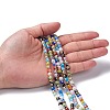 Handmade Millefiori Glass Round Bead Strands LAMP-J038-6mm-M-5