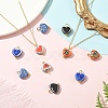 10Pcs 5 Colors Handmade Porcelain Pendants PALLOY-YW00134-5