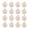 Golden Plated Alloy Charms X-ENAM-S118-01G-2