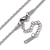 Non-Tarnish 201 Stainless Steel Boston Link Chain Necklace for Men Women NJEW-P268-A31-1X5-3
