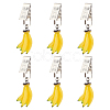 Banana Resin Imitation Fruit Tablecloth Weights HJEW-PH01938-1