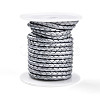 Braided Cowhide Leather Cord NWIR-N005-01L-4mm-1