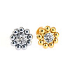 316L Surgical Stainless Steel & G23 Titanium Crystal Rhinestone Labrets for Women Men WG3A239-26-1