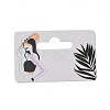 Rectangle Paper One Pair Earring Display Cards with Hanging Hole CDIS-C004-04E-2