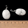 Natural Howlite Pendants G-Z055-03P-26-3
