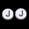 Opaque White Acrylic European Beads AC-CBA3BDD-01J-1