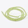 Natural Olive Quartz Beads Strands G-K185-17-2