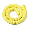 Flat Round Handmade Polymer Clay Beads CLAY-R067-12mm-22-2