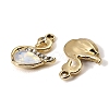 UV Plating Alloy Glass Pendants FIND-K032-35G-2