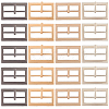 20Pcs 4 Colors Alloy Belt Buckles FIND-CL0001-36A-1