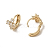KC Gold Plated Brass Micro Pave Cubic Zirconia Hoop Earring EJEW-L271-11KCG-01-2
