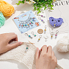 Star/Flat Round/Clover Pendant Stitch Markers HJEW-AB00362-3