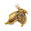 Butterfly Alloy Rhinestone Brooches JEWB-I034-35AG-01-2