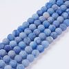 Dyed & Heated Natural Blue Aventurine Beads Strands G-J376-31-8mm-1