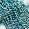 Natural Gemstone Hemimorphite Round Beads Strands G-L145-14mm-01-6