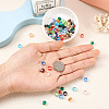 100Pcs 10 Colors Transparent Glass Beads Strands GLAA-TA0001-40-6