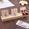 1-Slot Wooden Earring Display Card Stands EDIS-R027-01A-01-1
