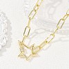 304 Stainless Steel Paperclip Chain Necklaces NJEW-JN06369-02-1
