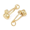 Brass Micro Pave Cubic Zirconia Pendants KK-G544-47G-2