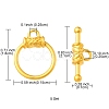 Alloy Toggle Clasps FIND-YW0002-21-3