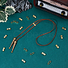 60Pcs Brass Bolo Tie Slide Clasp KK-DC0004-14-4