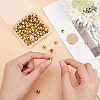 100Pcs Round PVD Vacuum Plating 304 Stainless Steel Beads STAS-DC0010-56A-3
