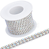 Silver Iron Rhinestone Strass Chains CH-WH0009-04S-02-1