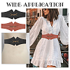 2Pcs 2 Colors PU Leather Wide Elastic Corset Belts for Women Girl AJEW-WR0002-10-5